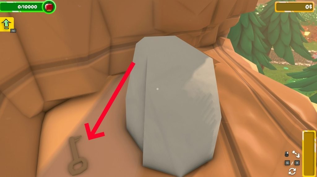 Key 1 – Behind the Rock