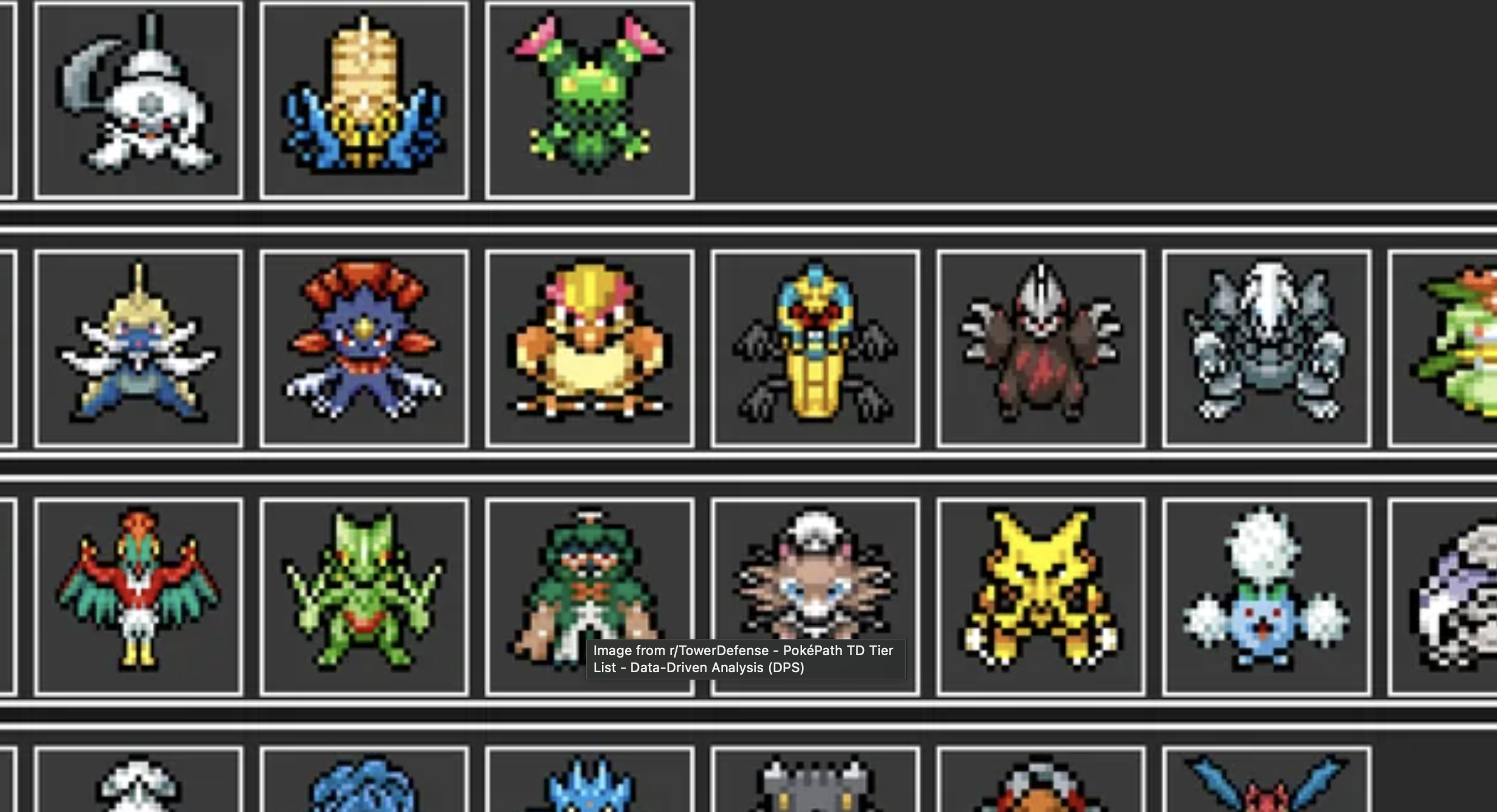 PokéPath TD Items Guide