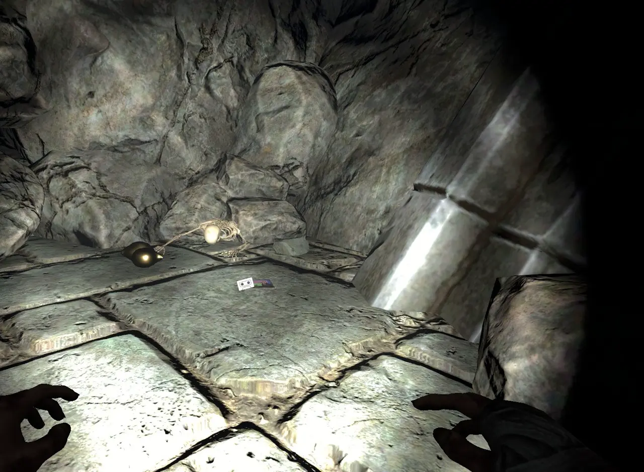 Crime Scene Cleaner Secluded Retreat interior showing location of the first hidden collectible CD.