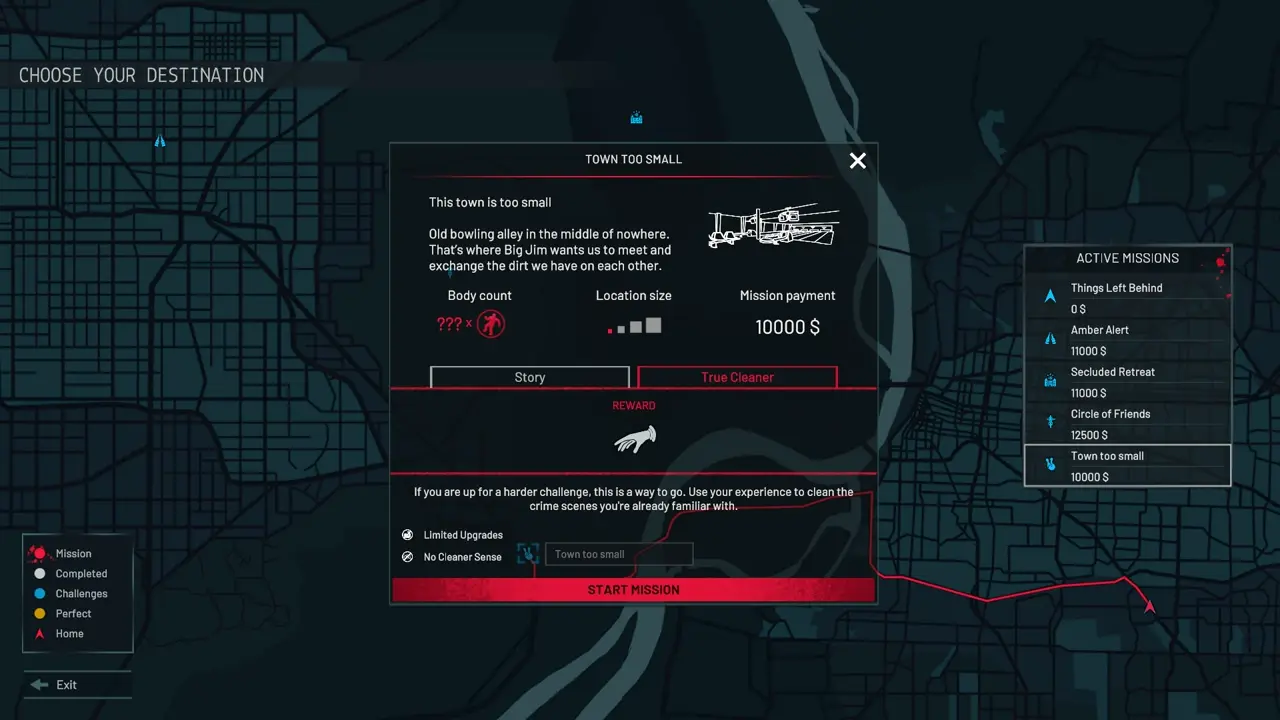 crime scene cleaner act 2 town too small map true cleaner skin reward showcase