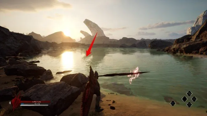 Dinoblade underwater bone pile holding lake SP Orb