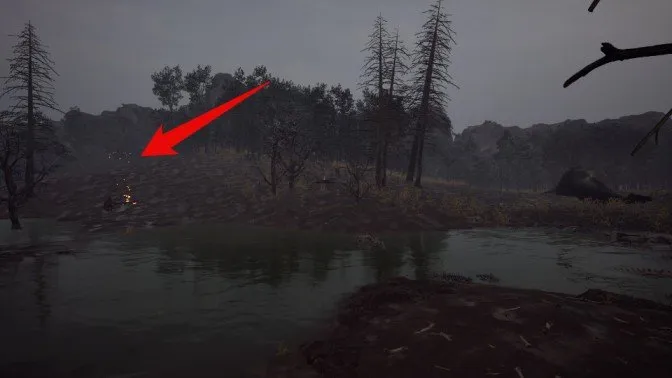 Dinoblade swamp clearing near skeleton holding third Max Heal Ore