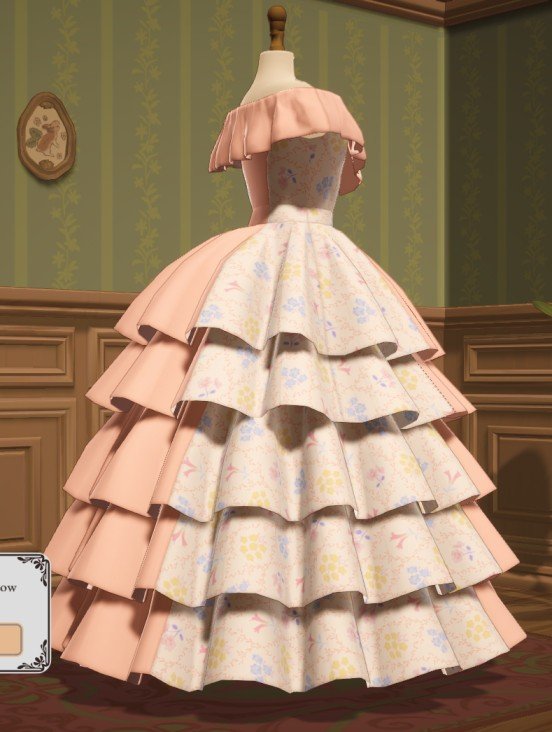 Dressmaker crafting ruffle skirt fabric design achievement example