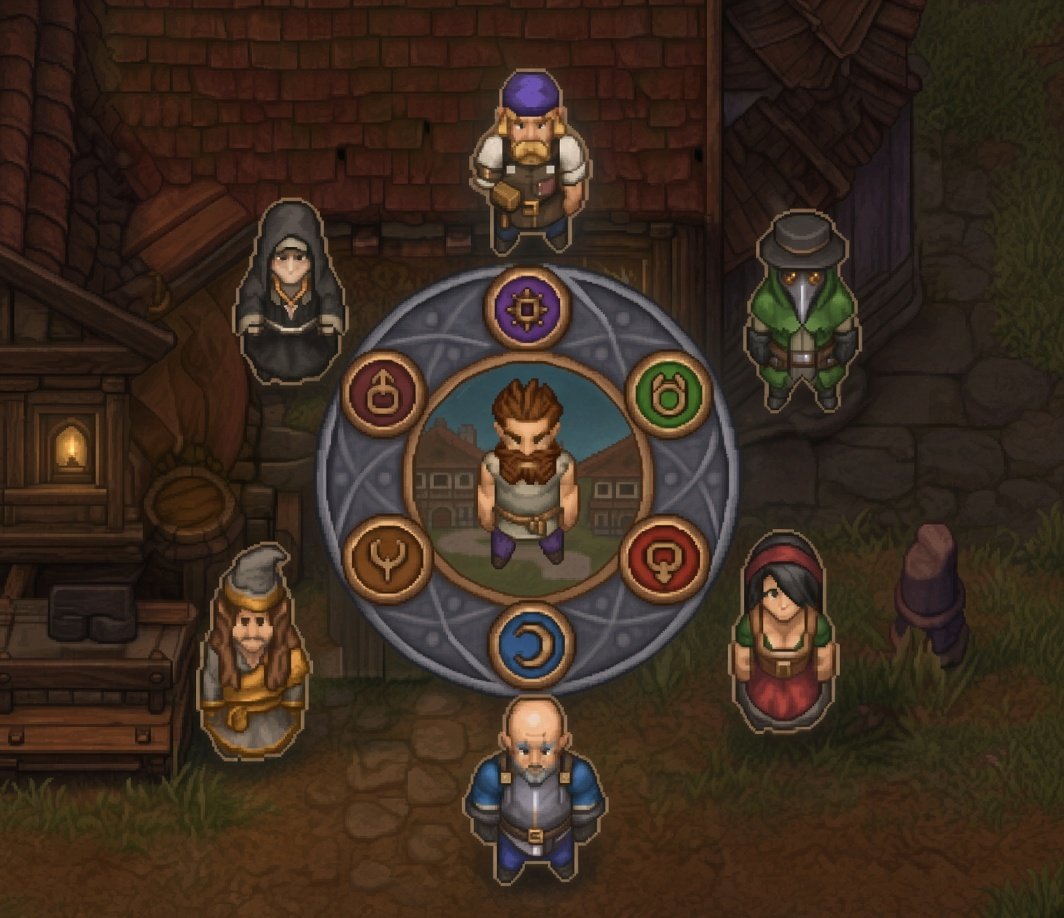 graveyard keeper 2 game interface displaying weekly day schedule and task overview