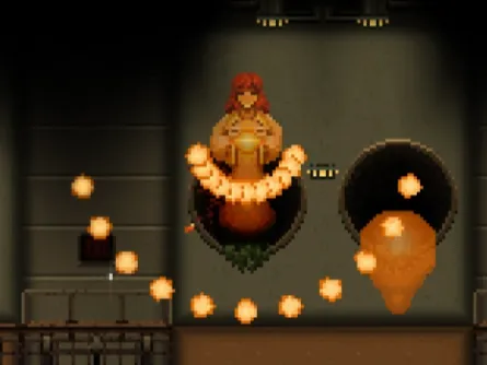 HOPE 01 honeyed mother boss launching spread of toxic projectiles