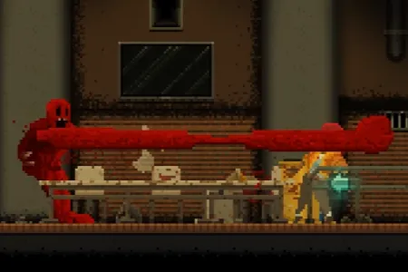 HOPE 01 the inmate boss landing heavy lunging punch near cover barrel