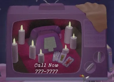 House 2 late night television ad showing the Tarot Tonight psychic hotline digits