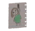 House 2 Tabby death sketch depicting deflated reanimated Lois mauling the player