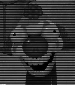 House 2 detached head phase of Mr Fingers bouncing around circus arena walls