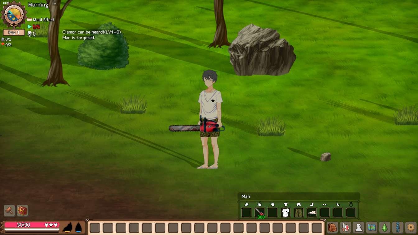 Mad Island special weapons including Chainsaw and Whip with item IDs.