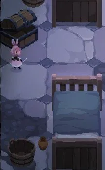Rubinite Sick Ward chest location resting beside the patient beds along the wall