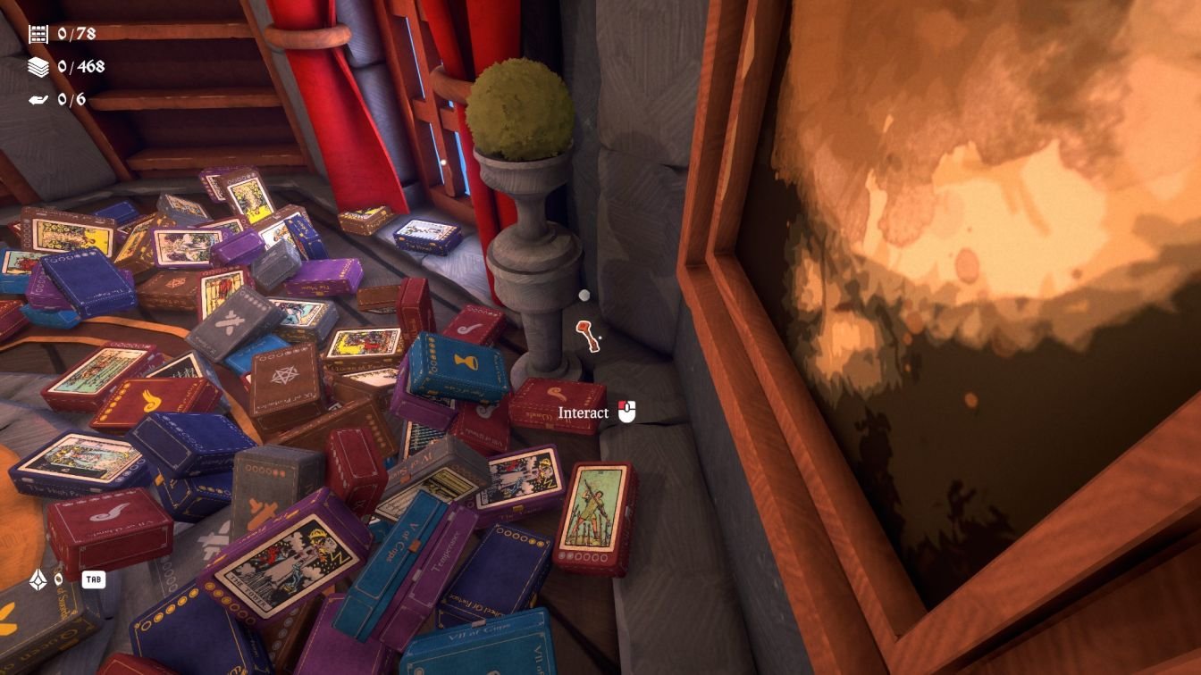 Wand & Order Major Arcana Room key hidden behind decorative bush near chest