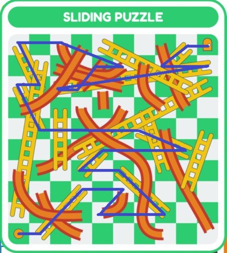 20 More Somehow Even Smaller Mazes sliding puzzle moves shown on screen