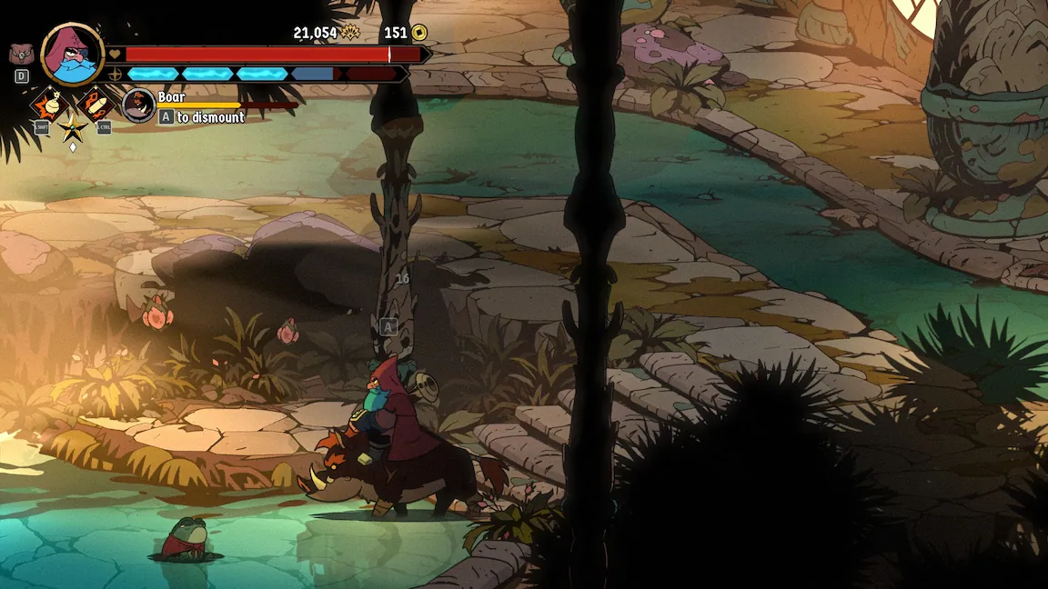 Absolum The Arena area near second Heartroot showing Brome’s Baby location