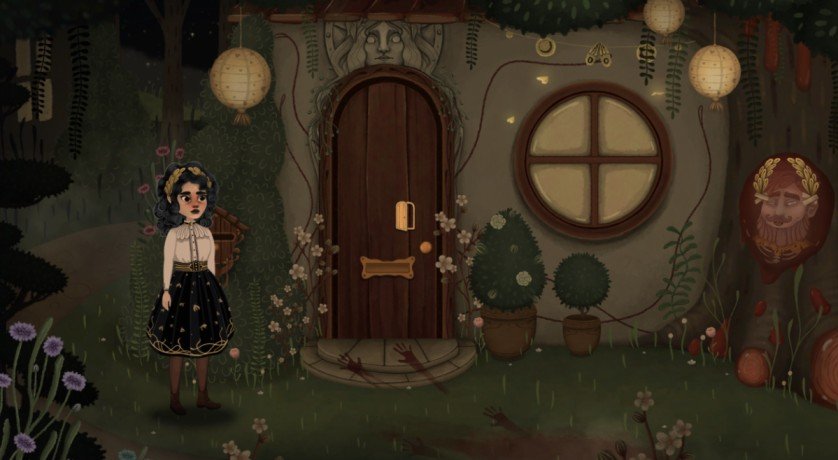 Allogloom Gran opening the window but too drunk to assist as Nora looks on.