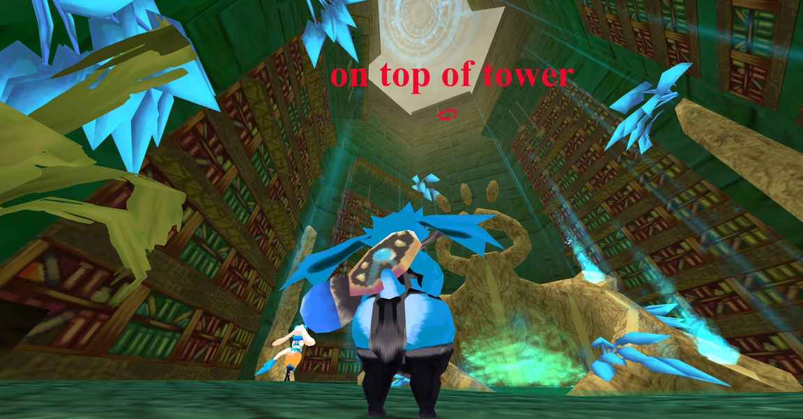 ATLYSS Sanctum hidden chest top of tower jump puzzle challenge.