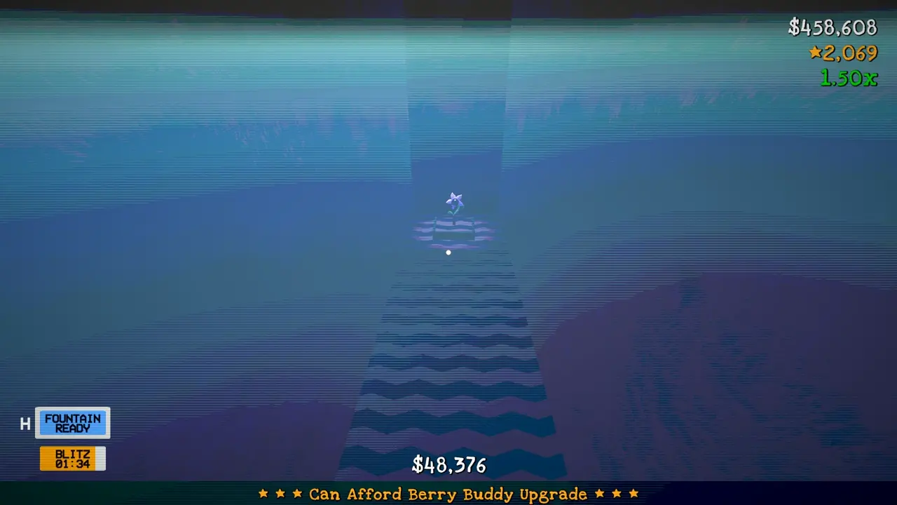 Berry Bury Berry final puzzle showing walking backward and flower teleportation outside.