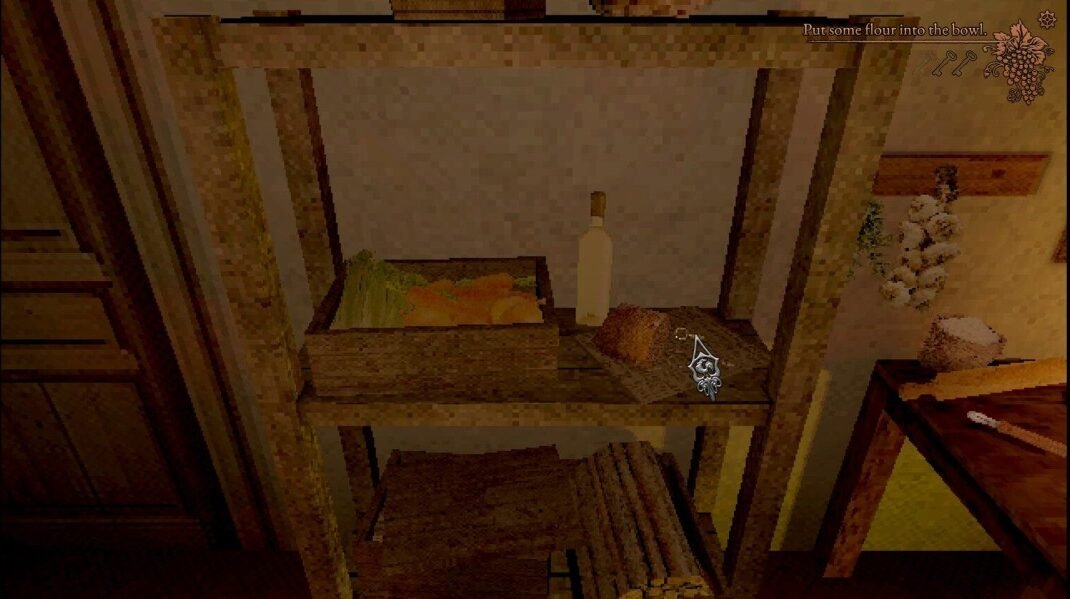 Cucina Stellata kitchen wooden cabinet below bread with second key first half