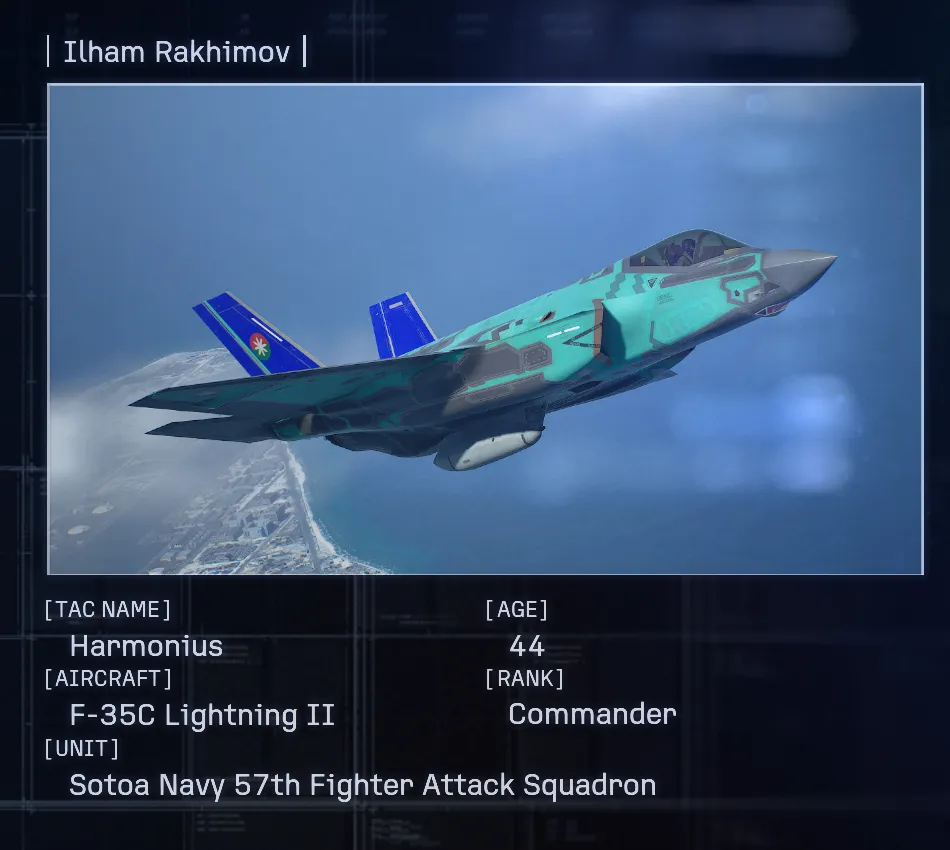 enemy ace pilot heydar sharif stiria ne spawn megafloat gaps ace combat 8 mission 27 ocean fortress