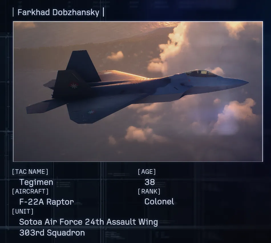 enemy ace pilot timur vinokourov prudens highway bridge spawn ace combat 8 mission 29 selene downtown