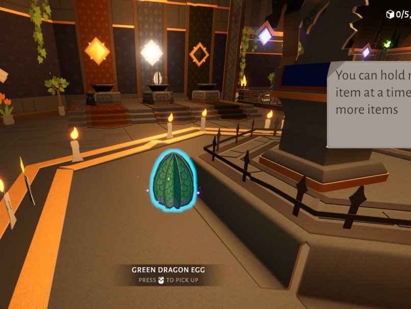Folded Fables Tidy Up the Green Egg behind the Dragon Altar on second floor