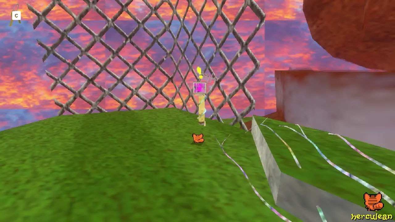 Funi Raccoon Game hypercube interaction prompting next steps to Bad Ending 2.