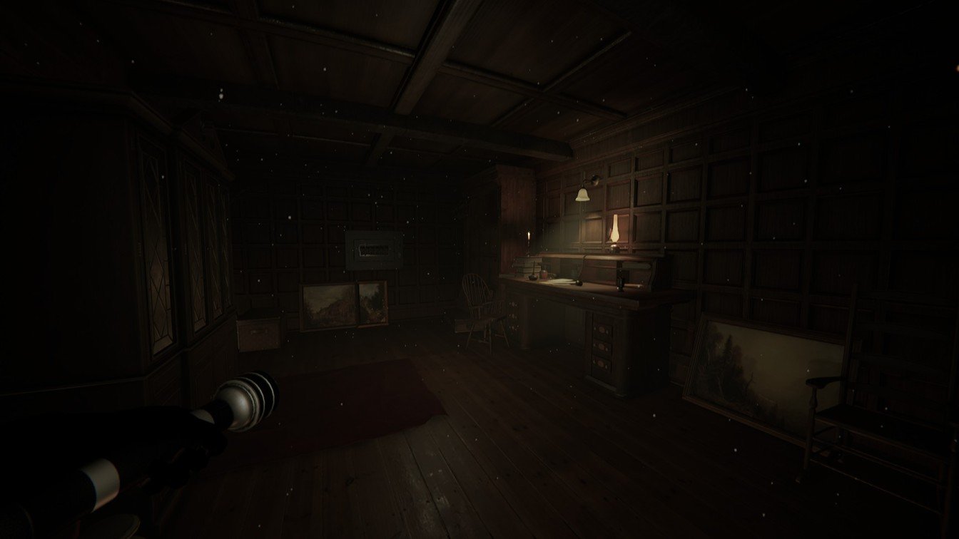 Invokyr approaching the safe located in the hidden room above the game room