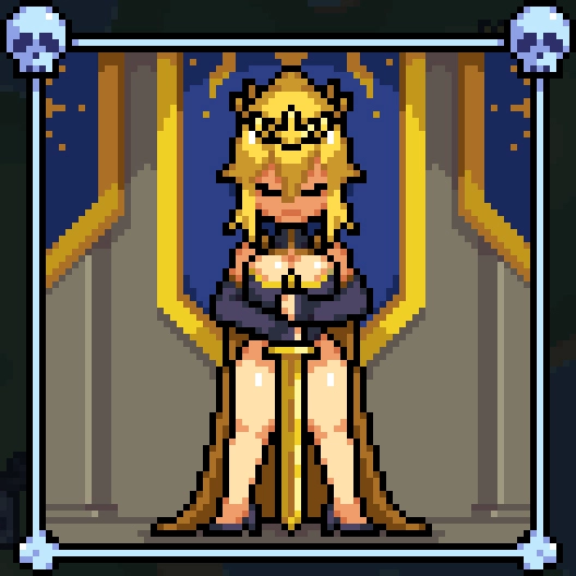 Heroine Conquest King Xanthe boss battle showing defensive front lines and ranged support.