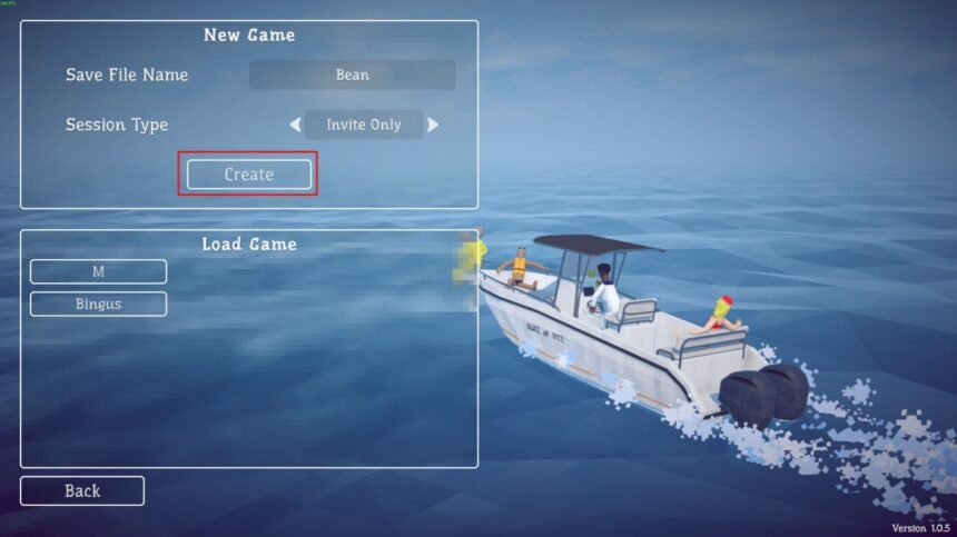 how to fish new game start creating save file on desktop