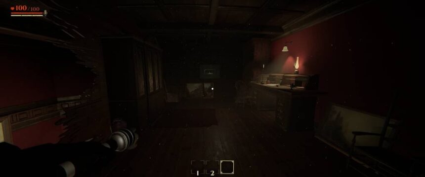 Invokyr secret room hidden compartment above the starting area with safe and note