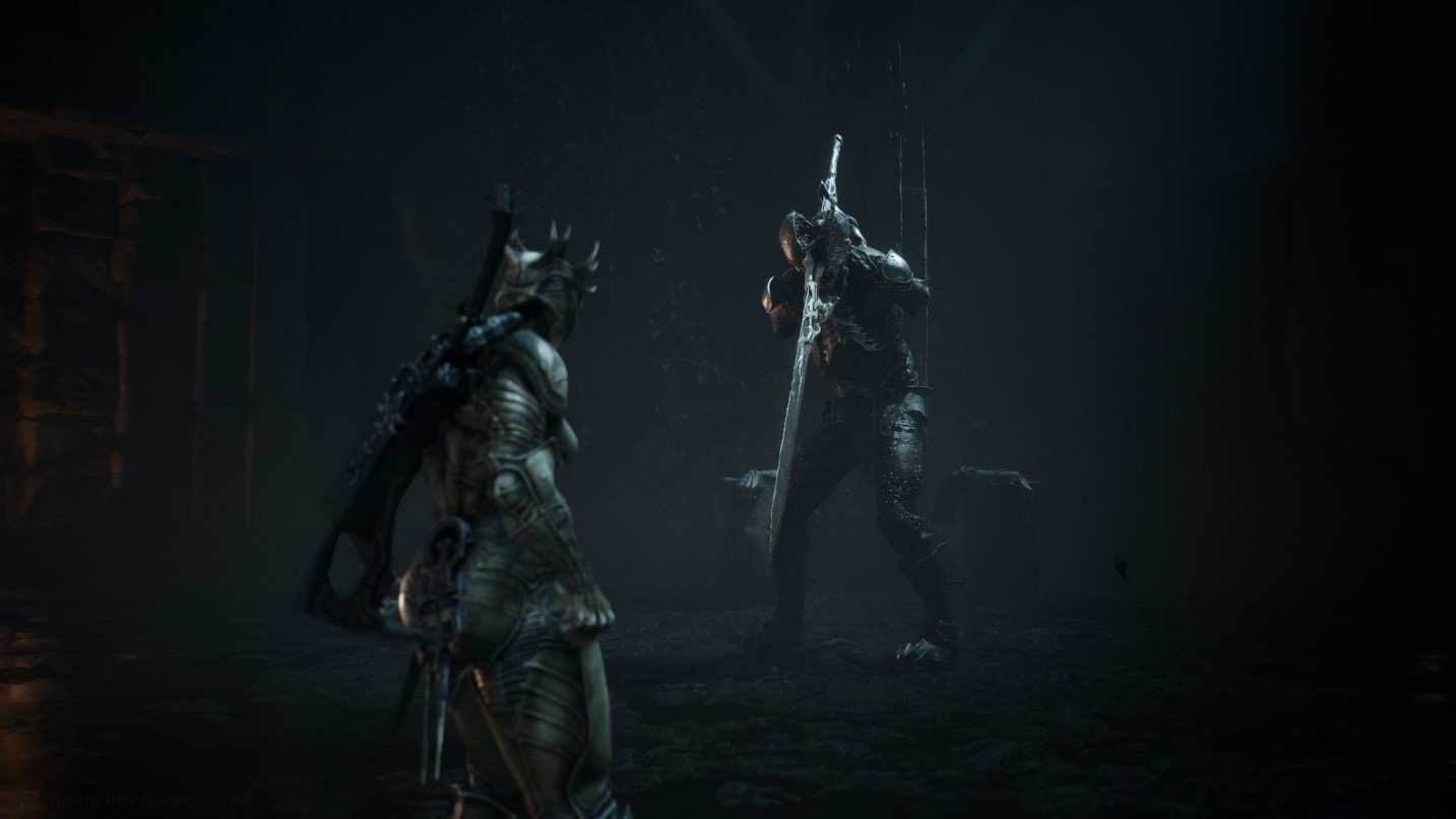 Mortal Shell II The Nameless Captive headspins attack requiring seven consecutive parries for achievement.