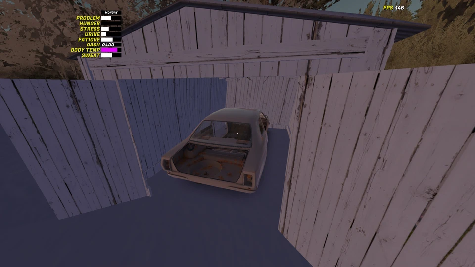 My Winter Car in-game map marker displayed after call ends guiding player to car owner location