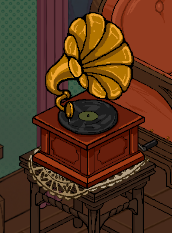 Neat! placing a record on the player to start music during Ghost Party chapter