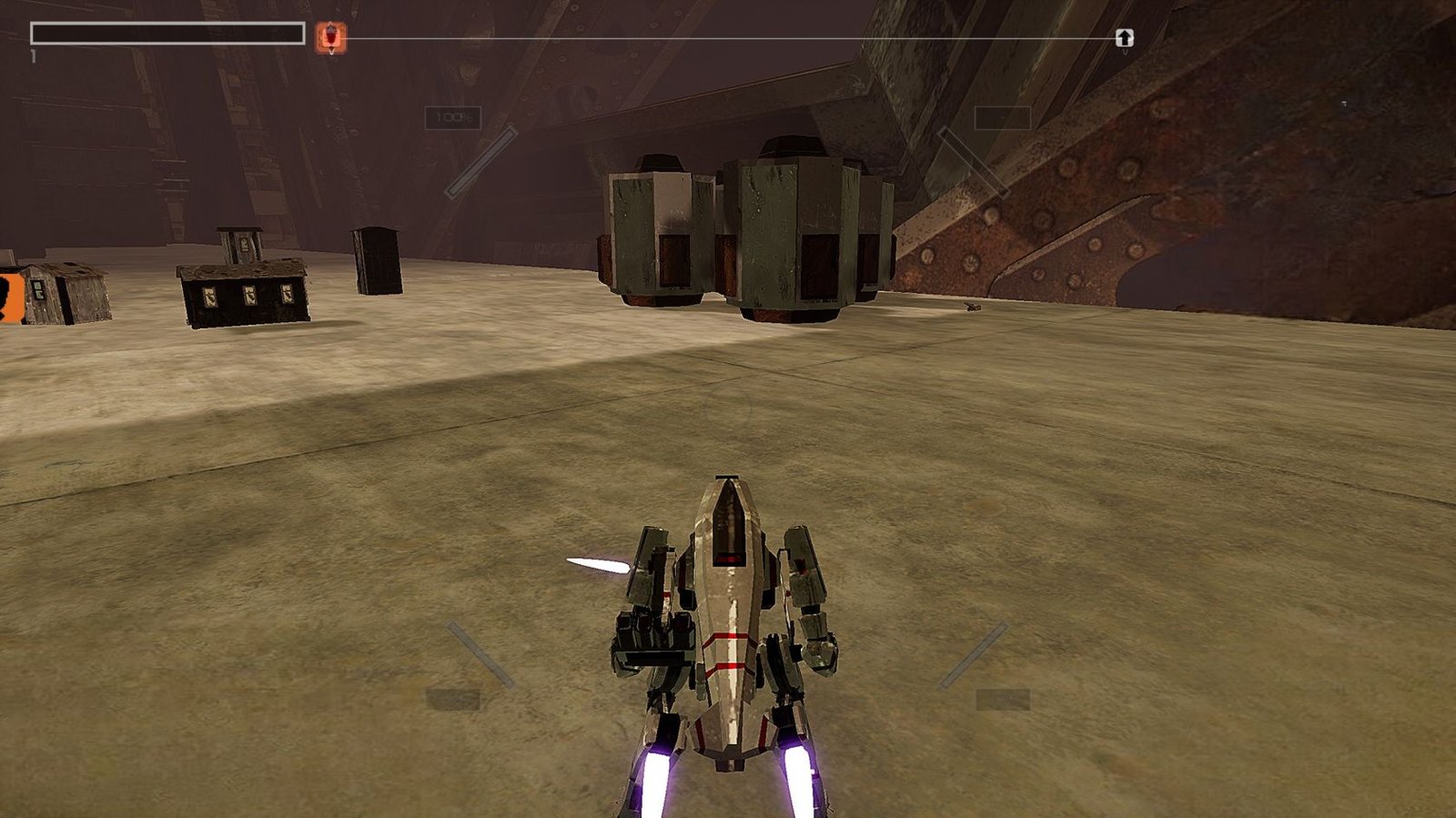 RIG Riot The Wastes hidden weapon behind explosive barrels at village