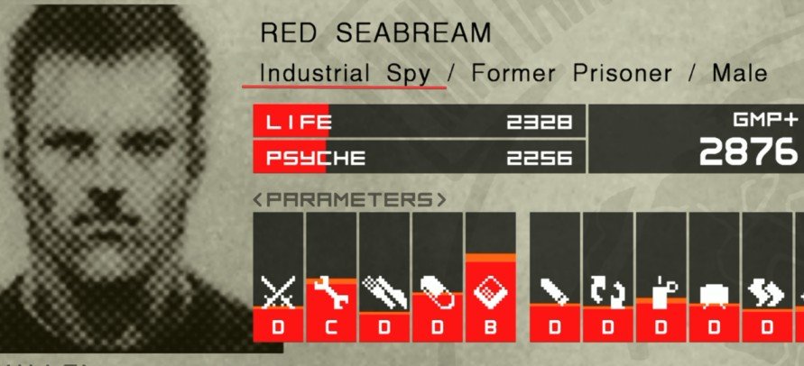 metal gear solid peace walker special staff recruiter warning with staff titles checking interface on screen