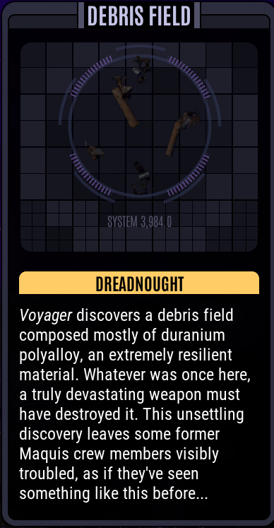Star Trek Voyager Across the Unknown tech tree showing 45 hidden technologies divided into five categories