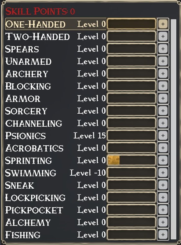 The Lantern of the Laughless Saint Skills menu showing character skills and progression options