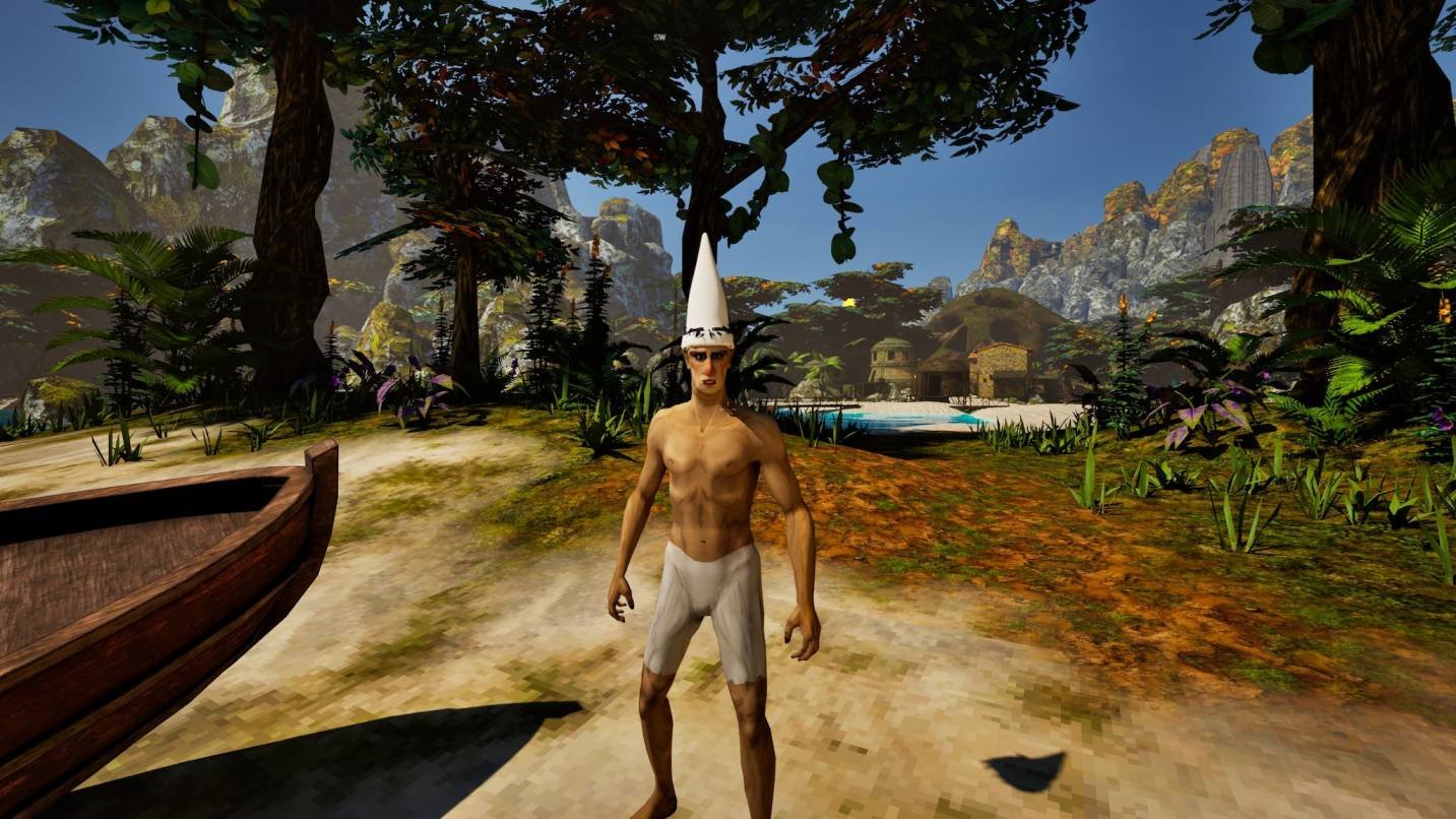The Lantern of the Laughless Saint Umbrite race interface and character visuals